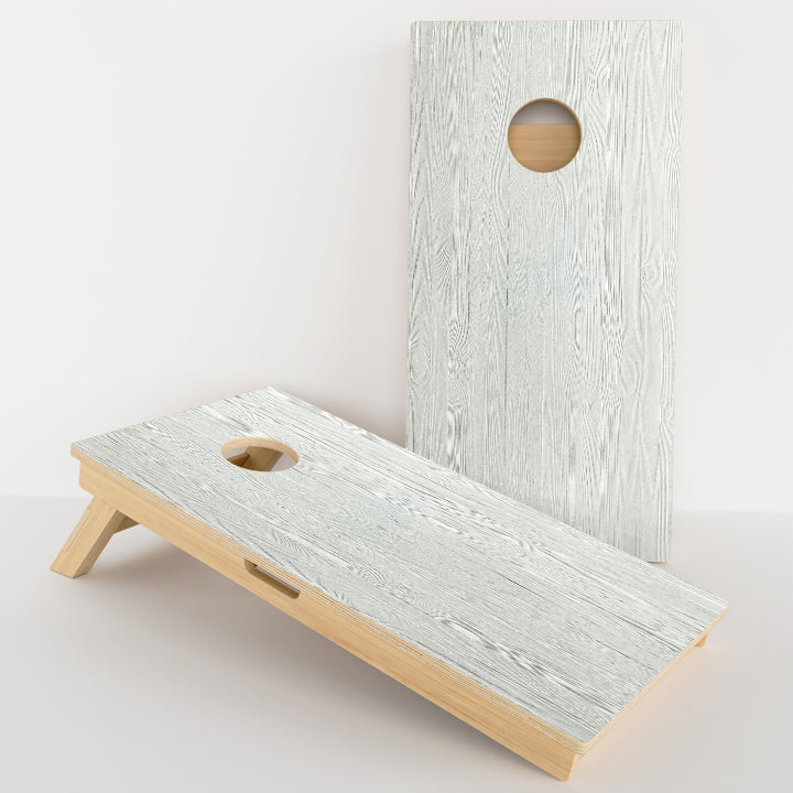 White Wood Professional Cornhole Boards