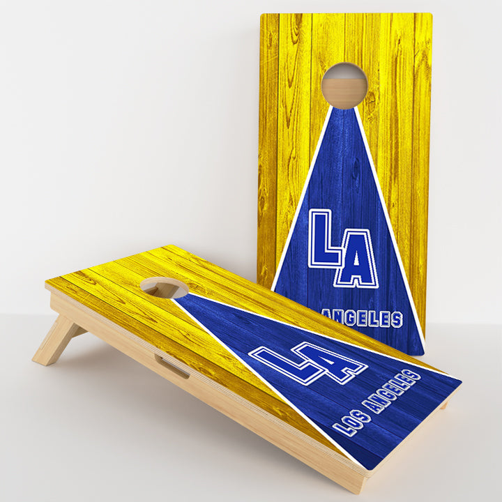 Los Angeles Blue & Yellow Football Professional Cornhole Boards